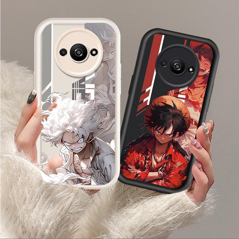 Ốp Lưng Cho Redmi A3 / POCO C61 4G Hoạt Hình Silicon Mềm TPU One Piece Five Gear Luffy Angel Eye Vỏ Điện Thoại Chống Sốc