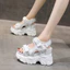 Giày Sandal Thể Thao Nữ Mùa Hè Phong Cách Mới 11cm Giày Sandal Nâng Cao Bên Trong Nữ Phù Hợp Với Đế Nêm Nền Tảng Sandal