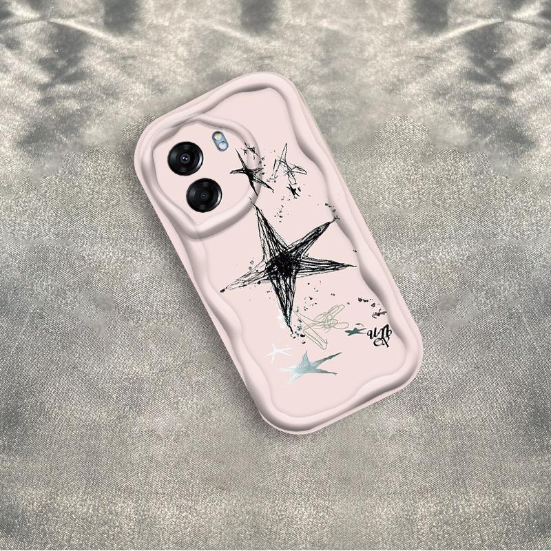 Thích Hợp Cho OPPO A5X A6 Pro A6X 4G 5G 3D Thẩm Mỹ TPU Mềm Thẩm Mỹ Ngôi Sao Vỏ Điện Thoại Chống Sốc