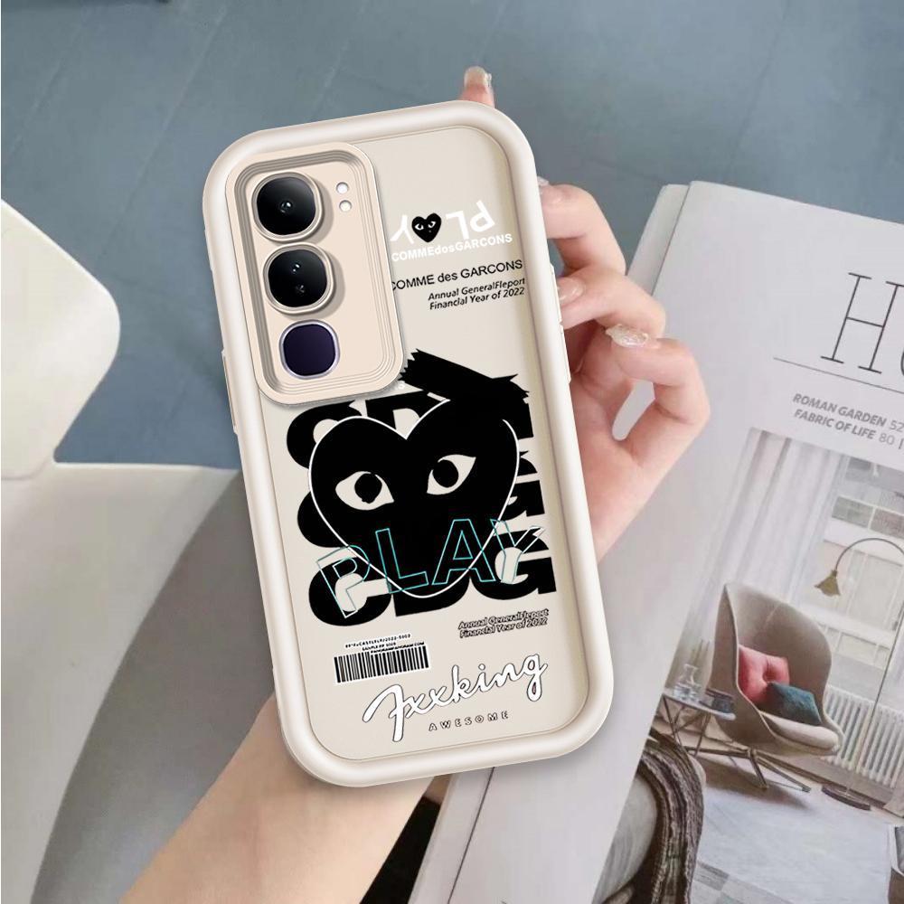 Ốp Lưng Cho VIVO Y19S Pro Y29 4G Hoạt Hình Silicon Mềm Vỏ Điện Thoại TPU Nhãn Chơi Tình Yêu ins Angel Eye Ốp Lưng Chống Sốc