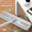 Bộ Lau Nhà Tự Vắt 360° HomeMate – Cây Lau Sàn Kèm Xô Inox 2 Ngăn, Lau Sạch Mọi Góc Khuất