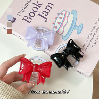 Giá đỡ điện thoại từ tính tròn nơ trơn 3d cho IPhone 17 16 15 14 13 12 Pro Max 14 Plus có thể gập lại Vòng cầm co giãn để bàn P2
