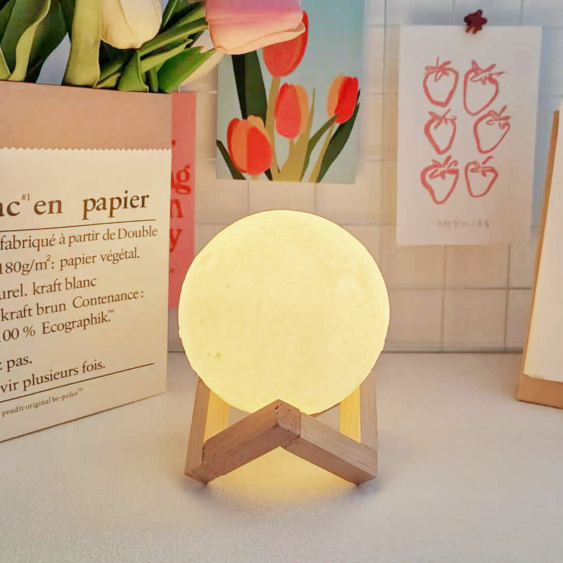 Mặt Trăng Đèn Ngủ Ánh Sáng Mặt Trăng Phòng Cao Cấp Phòng Ngủ Để Bàn Trang Trí Đầu Giường Sáng Tạo Hành Tinh Ánh Sáng