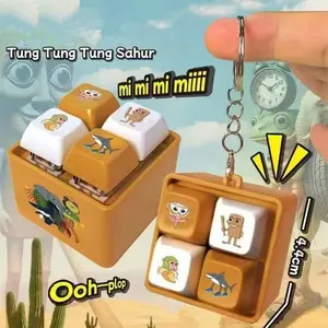 Tralalala Người Gỗ Móc Khóa 4 Nút Fidget Clicker Đồ Chơi Dễ Thương Meme Anime Lấy Cảm Hứng Từ Móc Khóa Người Hâm Mộ Quà Tặng saixit2vn