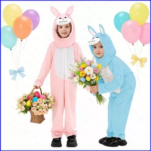 GN Phục Sinh Trẻ Em Trang Phục Thỏ Ngọt Ngào Bộ Thỏ Xanh Mẫu Giáo Ngày Lễ Tiệc Sân Khấu Trang Phục Trình Diễn Sân Khấu NG