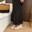 TT Ballet Mũi Vuông Satin Nơ Nữ 2026 Phong Cách Mới 4 Mùa Có Thể Mặc Tất Cả Trận Đấu Giày Đế Mềm