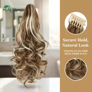 Springevenstar Kẹp Đuôi Ngựa Tóc Dài Sóng Tự Nhiên Phù Hợp Văn Phòng Hoặc Trường Học