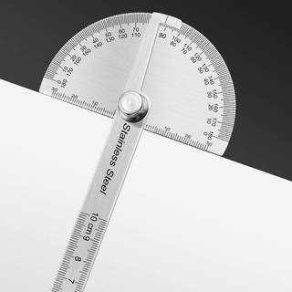 [Ktp] Thước đo góc 180 độ dụng cụ tìm góc bằng kim loại thước đo góc Dụng cụ chế biến gỗ