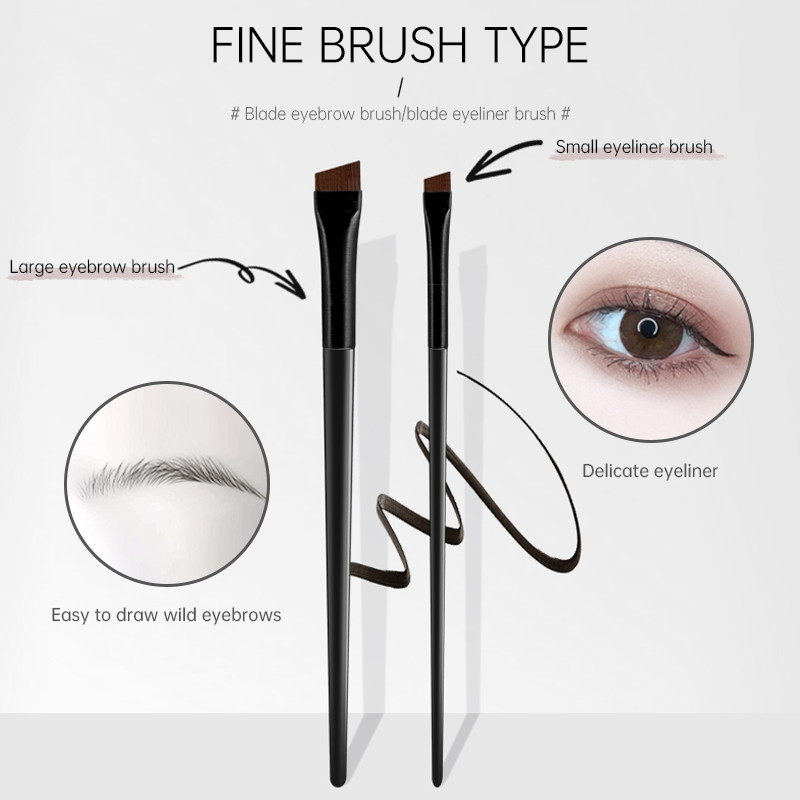 【Roshy】Cọ kẻ mắt eyeliner cọ đánh phấn mắt cọ đầu xéo kẻ chân mày nét mảnh