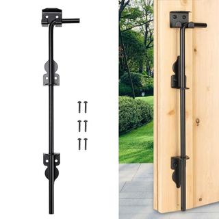 LOVIVER Chốt khóa cửa cổng, giữ mặt đất, thanh thả chặn sắt dày, bền, phù hợp hàng rào gỗ, barn