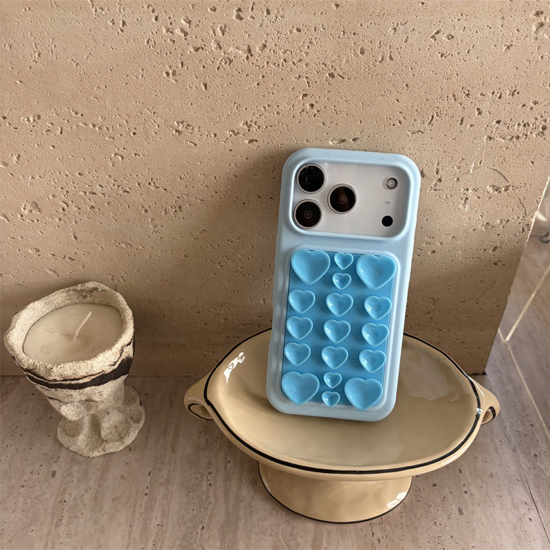 Cốc Hút Màu Tình Yêu Thích Hợp Cho iPhone17promax Vỏ Điện Thoại Apple 16 Silicon Chống Sốc 17 Màu Trơn
