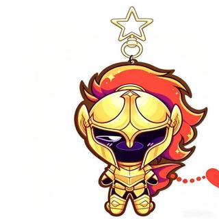 Magnetic Hearts D3rlord3 and Avery Acrylic Keychain Chibi Style Game Merch Double Sided Bag Pendant
