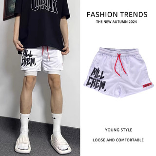 Quần short bóng rổ nam phong cách Mỹ, thoáng khí nhanh khô, phù hợp cho việc đi chơi hàng ngày và luyện tập thể thao.