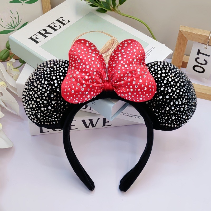 Băng Đô Mickey Nile Kỳ Nghỉ Ảnh Chống Trơn Trượt Sáng Kim Cương Mũ Hỗn Hợp Lô Băng Đô 26.4.26