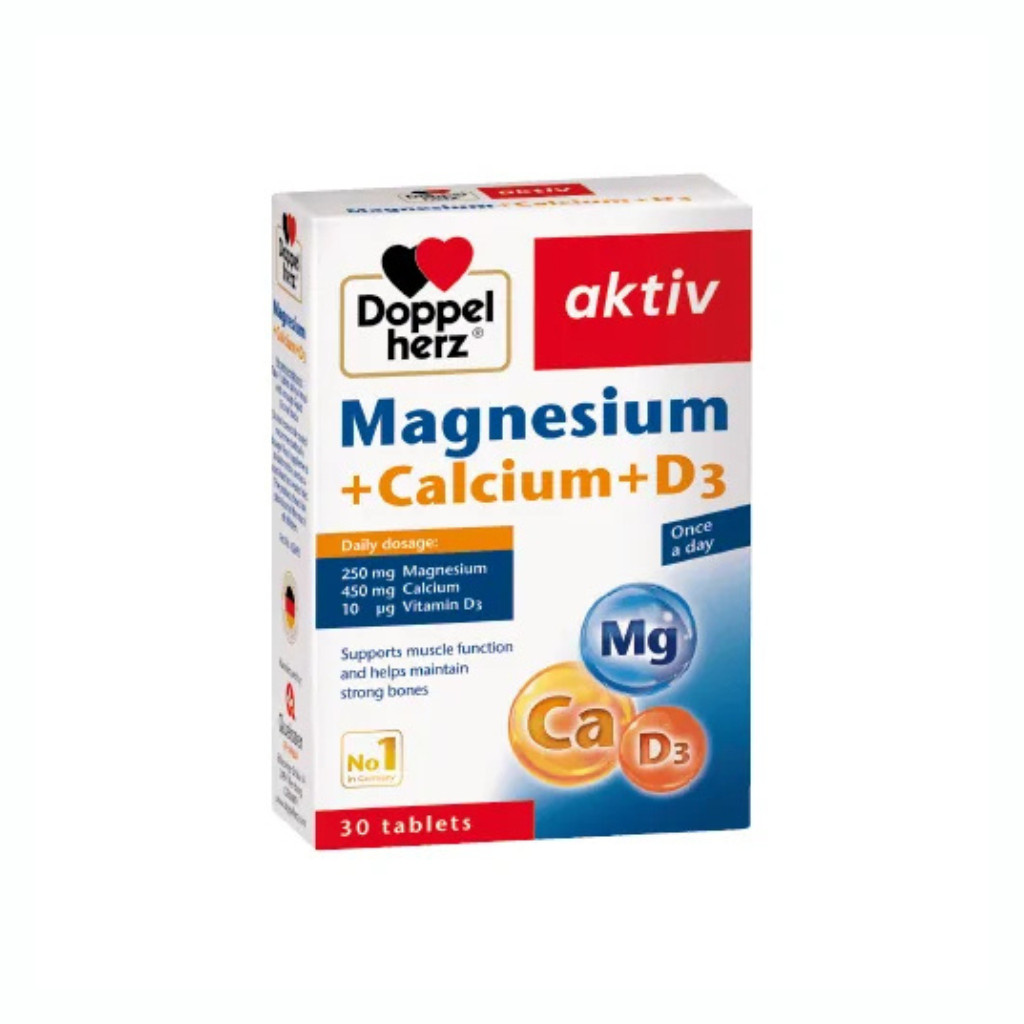 TPBVSK Magnesium Calcium D3 - Bổ Sung Canxi, Magie, Vitamin D3 Hỗ Trợ Xương Chắc Khỏe (Hộp 30 viên)