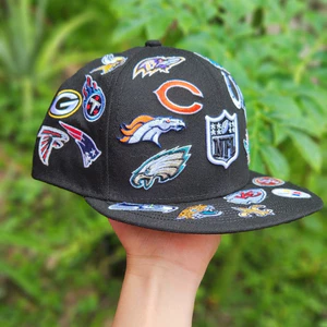 Mũ Bóng Chày 59FIFTY Cao Cấp, Logo NFL Scramble, Phù Hợp Nam Nữ, Vành Điều Chỉnh, Thêu Chi Tiết
