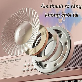 Trẻ Em Bàn Phím Đàn Piano Điện 37 Phím Đồ Chơi Âm Nhạc Di Động Tích Hợp Micro An Toàn ABS Học Tập