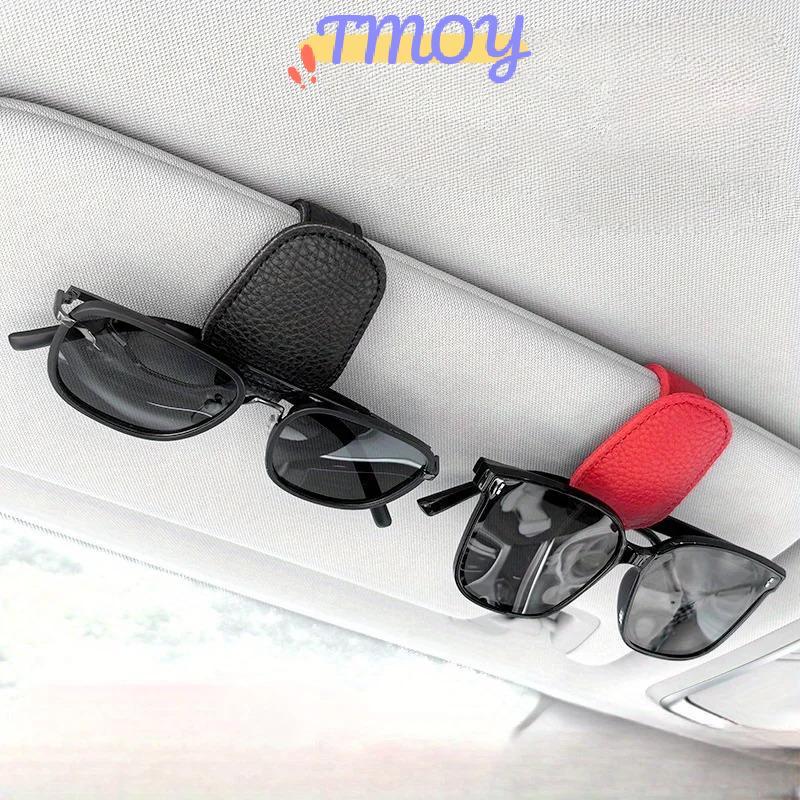 TMOY Đa Năng Da Từ Tính Kính Ô Tô Kẹp Kính Mát Giá Đỡ Tấm Che Nắng Tổ Chức Để Truy Cập An Toàn Và Dễ Dàng Trong Xe TMOY