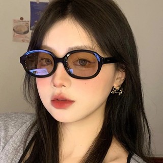 Kính mát gọng chữ nhật, mắt kính trơn nam nữ phong cách Retro Hàn Quốc thời trang