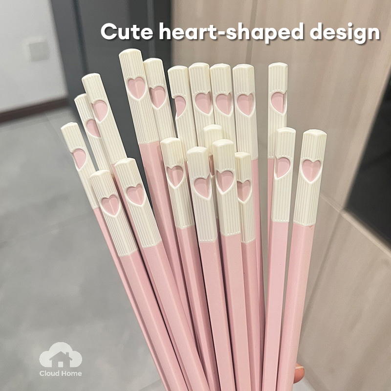 🌤️COD🌤️Đũa trái tim dễ thương Trang chủ Nhựa kháng khuẩn Khách sạn Ăn uống thoải mái
