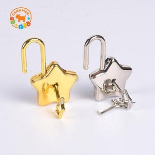 CANAMEK Mini Hình Ngôi Sao Archaize Padlos Loer Khóa An Ninh Lo Có Chìa Khóa Túi Hành Lý Lo CSF