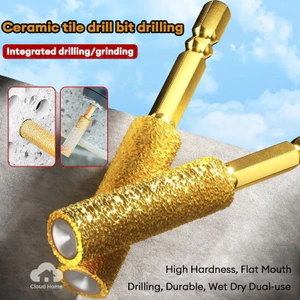 🌤️COD🌤️Mũi khoan gạch men Mũi khoan Đầu đánh bóng Mũi cắt cạnh Khoan khô