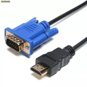 HABITATCO Bộ chuyển đổi HDMI sang VGA 1-5m, 1080P, đầu nối AV cho PC HDTV