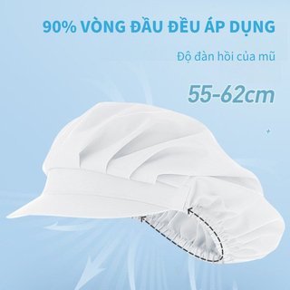 Mũ lưới bông polyester thoáng khí, dùng cho bếp và nhà máy