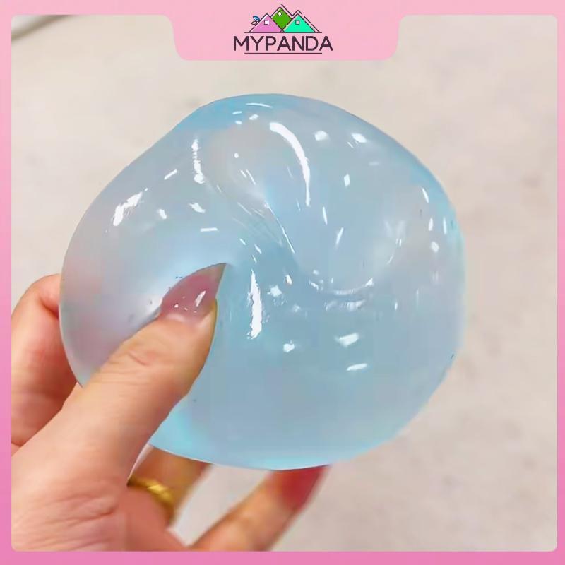 MYPANDA 1 Cái Đồ chơi cảm giác chống căng thẳng Đồ chơi Squishy mô phỏng mềm trong suốt màu xanh Maltose Đồ chơi đàn áp phục hồi chậm.