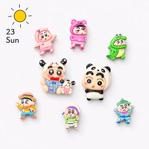Set charm Shin gắn dép dễ thương hot trend Shin panda gấu trúc