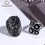 Tweeduj Vintage Phóng Đại Hình Học Hoa Mở Nhẫn Có Thể Điều Chỉnh Dành Cho Nữ Punk Ngón Tay Trang Sức Dự Tiệc Quà Tặng VN