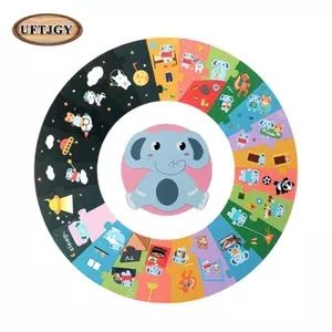 Đồ chơi giáo dục sớm Phim hoạt hình Nhận dạng thời gian Thời gian giảng dạy Câu đố giấy phẳng
