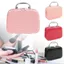 FAVORITEGOODS Mỹ phẩm có gương, Túi trang điểm vuông có hoa văn bằng đá dung tích lớn, Hộp đựng đồ đa chức năng thời trang Túi giặt nữ
