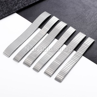 16 / 18mm S / M / L Co Giãn Stainelss Thép Đồng Hồ Mở Rộng Co Giãn Dây Đeo Đồng Hồ Kim Loại Cho Nam Nữ Vòng Tay Thay Thế