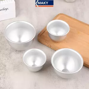 MAKY 1 Hợp Kim Nhôm Sâu Hình Bán Nguyệt Khuôn Bánh Chảo Búp Bê Đầm Bánh Trang Trí Phụ Kiện Khuôn Halloween VN