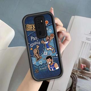 Ốp Cho OPPO A9 2020 A5 2020 A11 Vỏ Điện Thoại Mềm Silicon Hoạt Hình TPU Bóng Rổ Cà Ri Mắt Thiên Thần Ốp Lưng Chống Sốc