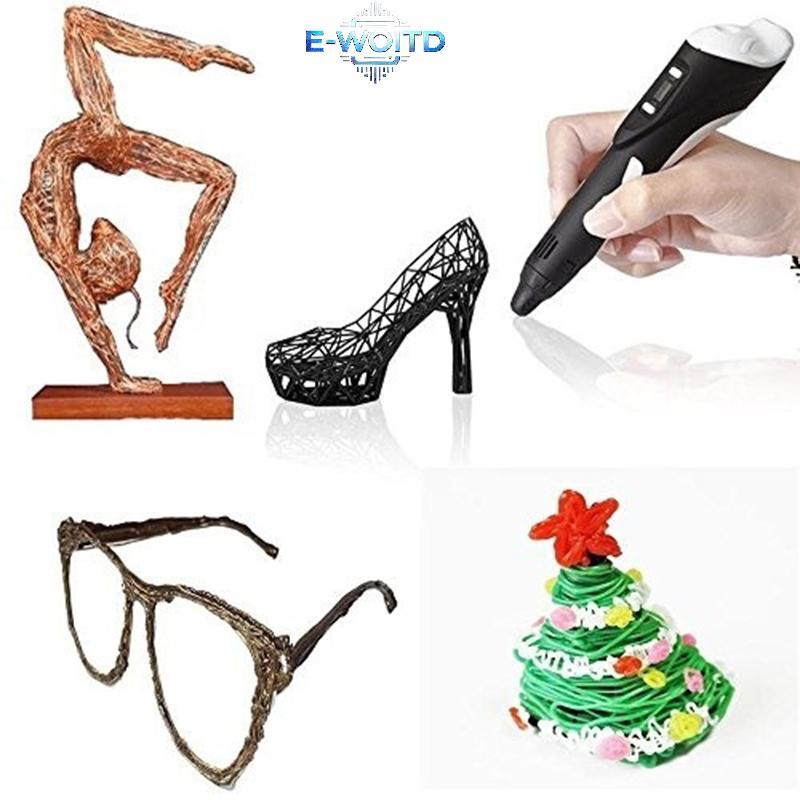 E-WOITD Bút 3D Dây Tóc 12 Màu 1.75Mm 3m Mỗi Màu Vật Liệu In 3D E-WOITD