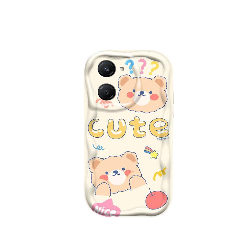 Thích Hợp Cho VIVO Y03 Y03T Y18 Y18S Y18T Y18E Điện Thoại Thông Minh 3D Mềm TPU Gấu Rilakkuma Vỏ Điện Thoại Chống Sốc