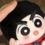 Crayon Shin-Chan 10cm Búp Bê Cotton Sao Biển In Cơ Thể Shin-Chan Ánh Sáng Sóng Lớp Phủ Shin-Chan Quạt Ngoại Vi