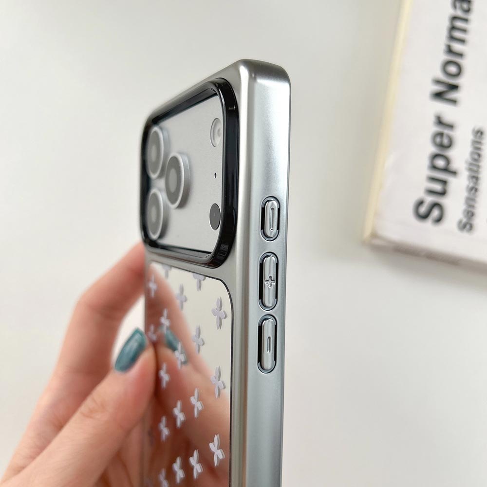 Ốp Lưng Cứng Tương Thích Với iPhone 15 15Pro 15ProMax 16 16Pro 16ProMax 17 17Pro 17ProMax Ốp Lưng Họa Tiết Gương Vuông