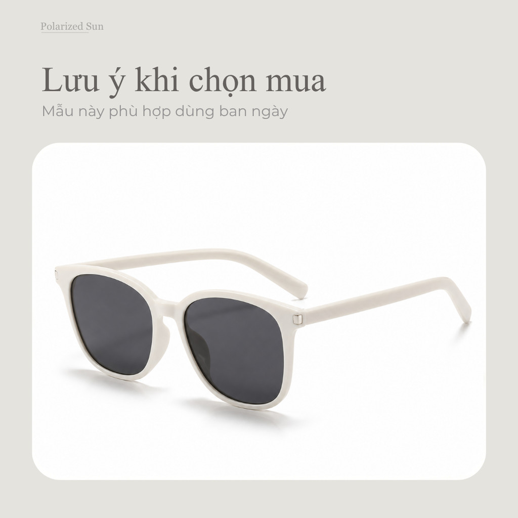 Kính râm vuông phân cực TR Frame UV400 để sử dụng hàng ngày