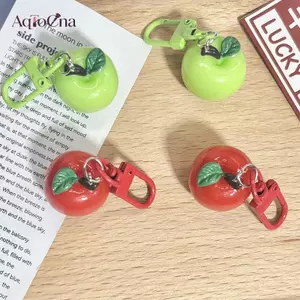 AqToCna Thời Trang Dễ Thương Mô Phỏng 3D Trái Cây Móc Khóa Hoạt Hình Tai Nghe Vỏ Mặt Dây Chuyền Sáng Tạo Kawaii Bapa Phụ Kiện Trang Trí Quà Tặng AqToCna