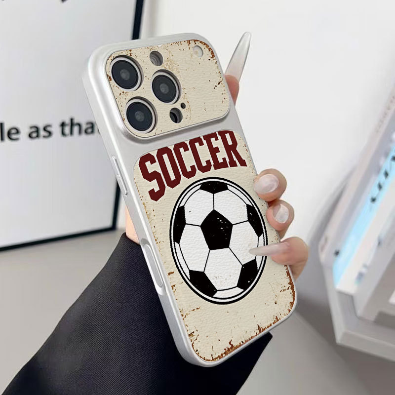 Ốp lưng da mềm cao cấp bảo vệ camera họa tiết bóng đá World Cup 2026 - iPhone 11/12/13/14/15/16/17/Plus/Air/Pro/Max
