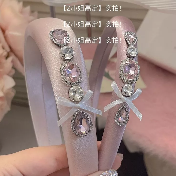 Băng đô cài tóc bờm tóc cài tóc đính đá trái tim xinh xắn băng đô cài tóc tiểu thư phong cách Hàn Quốc dễ thương