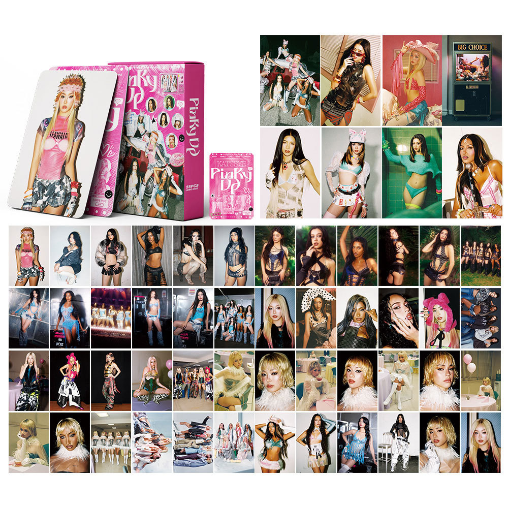 LINXX 55 Chiếc KATSEYE Pinky UP Album Lomo Cards Kpop Girl Group IDOL Fan Sưu Tập Thẻ Thần Tượng Hàng Hóa Ngày Lễ Quà Tặng Ý Tưởng