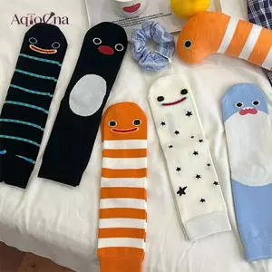 AqToCna Dễ Thương Sos Creative Garden Eel Mid Sos Weat Chống Mùi Thoáng Khí Cá Mập Mềm Sos Mới Lạ Mắt Cá Chân Chân Bao Phụ Kiện Quà Tặng AqToCna