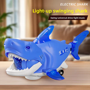 Đèn LED Up Ocean Animal Car Tính năng Bump-and-Go Đồ chơi giáo dục mầm non