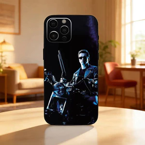 Ốp điện thoại TP-2 A-Arnold S-Schwarzenegger cho iPhone17,16,15,14,13,12 Plus, Max Soft Silicone Black Cover