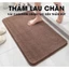 Thảm chùi chân lâu chân lông cashmere nhân tạo