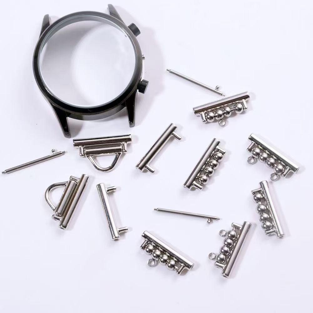 1 Cặp 18 20 22 Mm DIY Ban Nhạc Adapter Cho Samsung Galaxy Watch 7 FE 5 Pro 4 6 Kim Loại Kết Nối Adapter Liên Kết Phụ Kiện